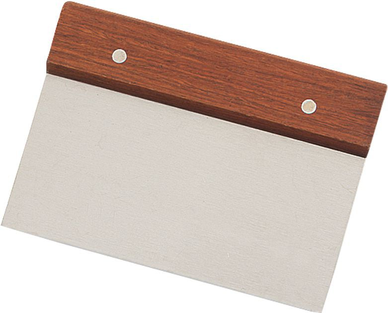 Browne 6" Stainless Steel Wood Handle Dough Scraper - 574264