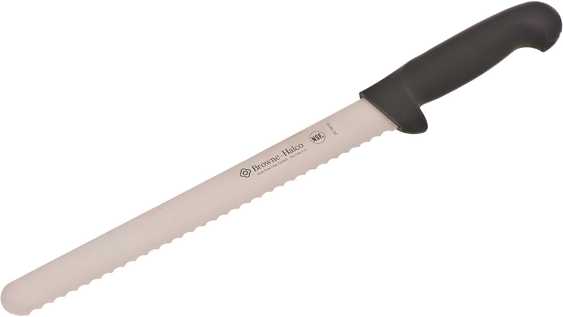Browne Halco 10" Black Bread Knife - PC15510