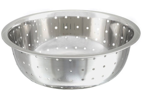 Winco Chinese Style Colanders, Stainless Steel, 5 Mm - VRS Restaurant Equipment & Supply Store