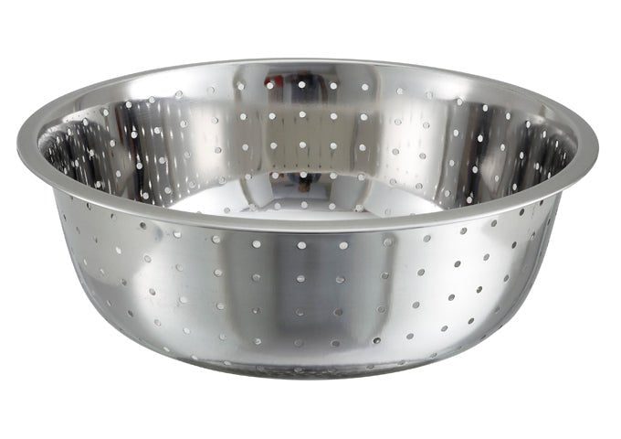 Winco Chinese Style Colanders, Stainless Steel, 5 Mm - VRS Restaurant Equipment & Supply Store