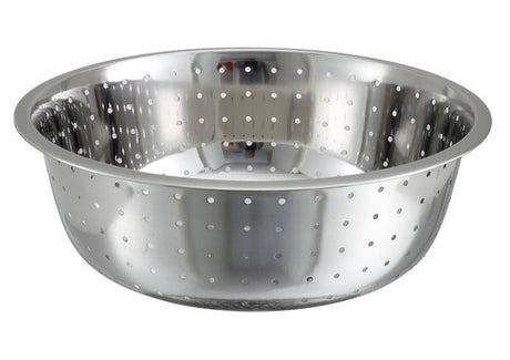 Winco Chinese Style Colanders, Stainless Steel, 5 Mm - VRS Restaurant Equipment & Supply Store