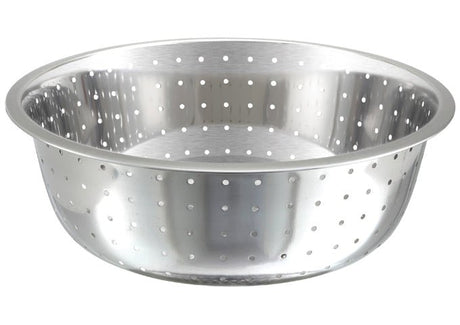 Winco Chinese Style Colanders, Stainless Steel, 5 Mm - VRS Restaurant Equipment & Supply Store