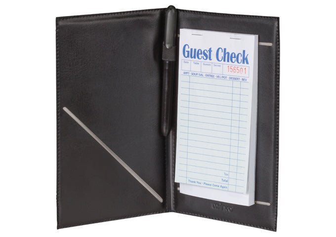 Winco CHK-2K Check Holder With Elastic Pen Loop - VRS Restaurant Equipment & Supply Store