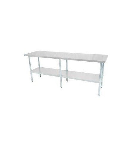 Thorinox Stainless Steel Worktable With A Galvanized Undershelf - 24" Width - VRS Restaurant Equipment & Supply Store