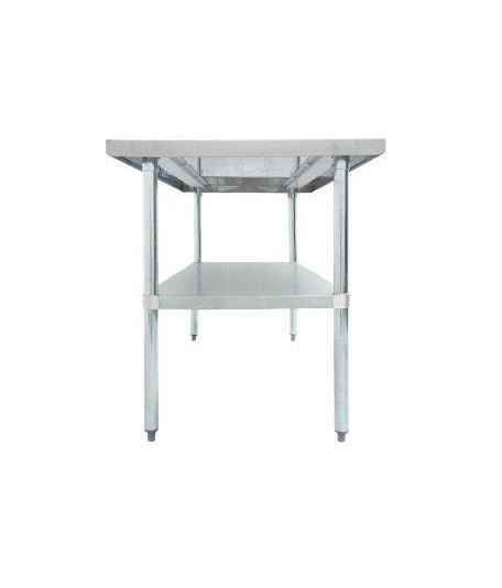 Thorinox Stainless Steel Worktable With A Galvanized Undershelf - 30" Width - VRS Restaurant Equipment & Supply Store