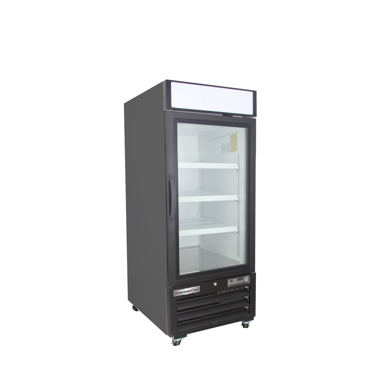 American Chef 25" Glass Door Merchandiser Freezer F1G-25-WS