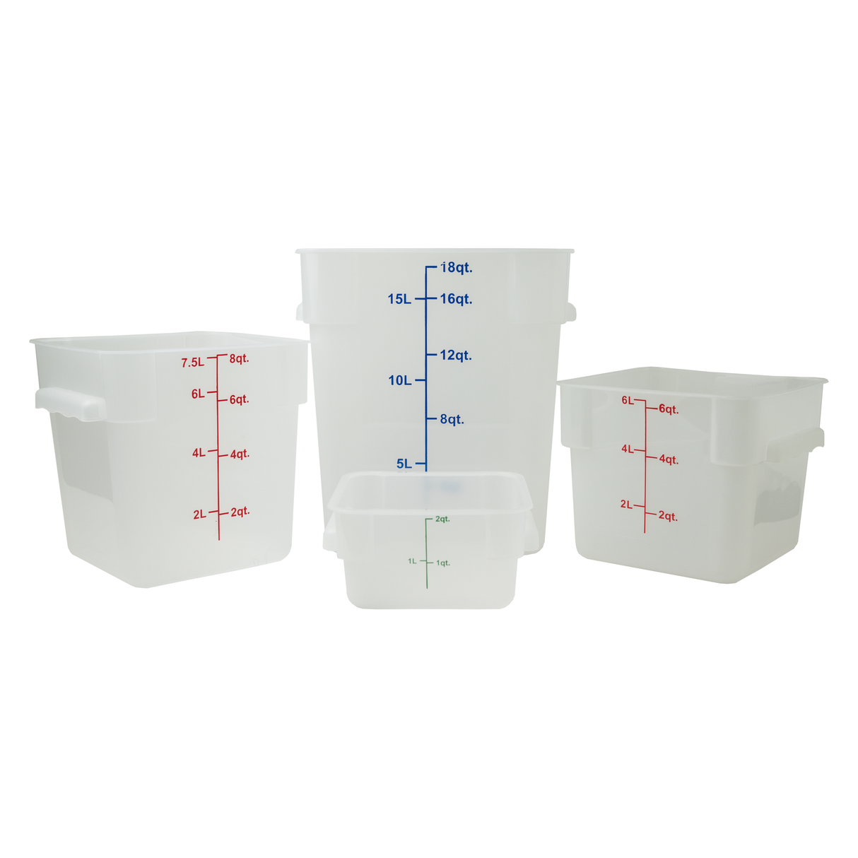 American Chef FSC-4W - Square Storage Container, White, Polypropylene - 4 Quart, Polypropylene