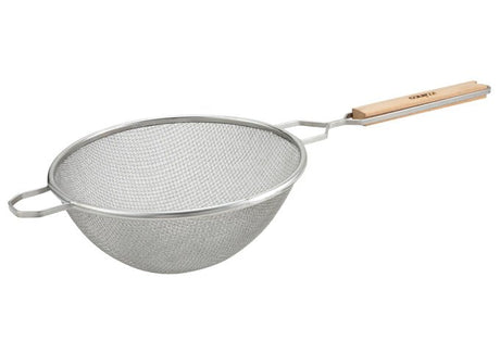 Winco Fine Mesh Strainer, Stainless Steel, Single - VRS Restaurant Equipment & Supply Store