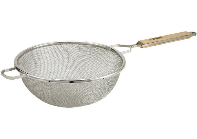 Winco Double Mesh Strainer, Tinned, Fine - VRS Restaurant Equipment & Supply Store