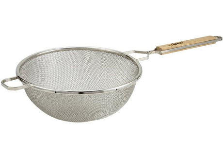 Winco Double Mesh Strainer, Tinned, Fine - VRS Restaurant Equipment & Supply Store
