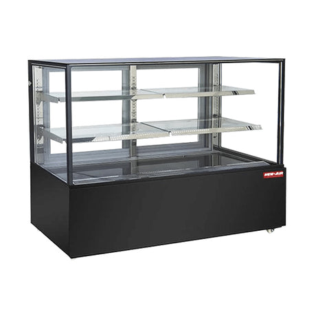 New Air NDC-59-SG 60″ Square Glass Floor Refrigerated Display Case - VRS Restaurant Equipment & Supply Store