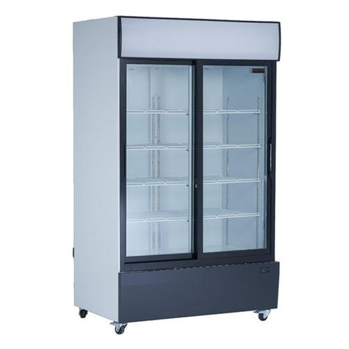 New Air 54” Double Sliding Glass Door Refrigerators - NGR-115-S - VRS Restaurant Equipment & Supply Store