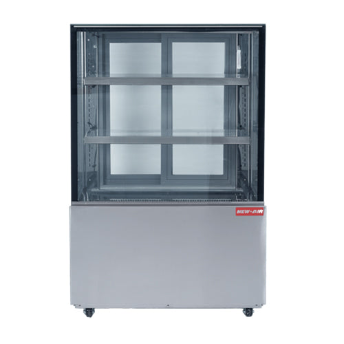 New Air NDC-36-SG 36″ Square Glass Floor Refrigerated Display Case - VRS Restaurant Equipment & Supply Store