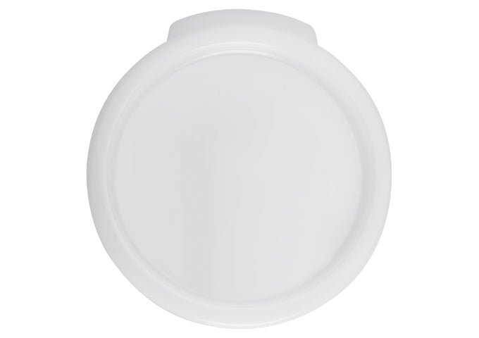 Winco Cover For Round Storage Container, White, Polypropylene - VRS Restaurant Equipment & Supply Store