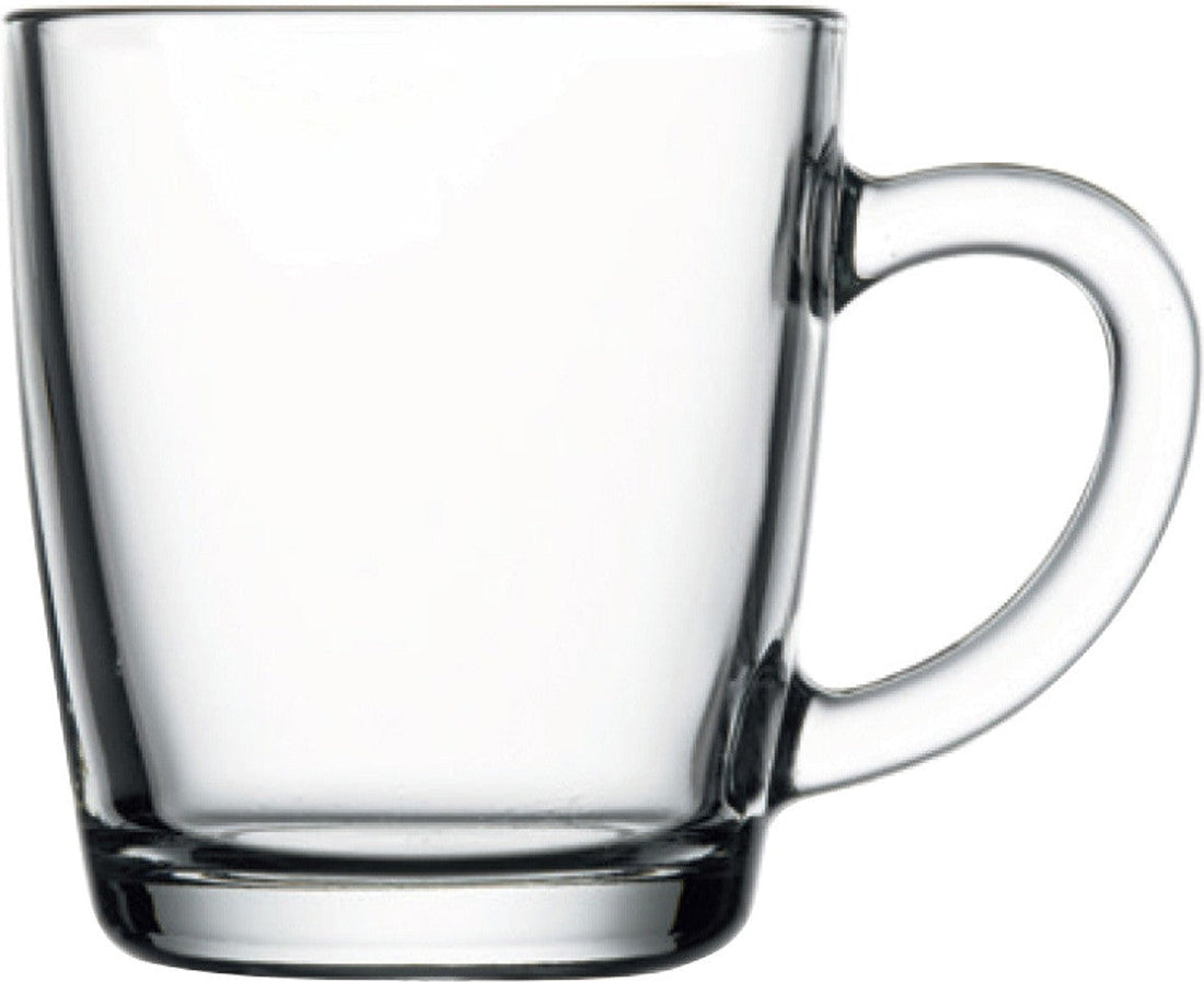 Pasabahce 11.5 Oz Glass Mug With Handle Pack of 12- PG55531
