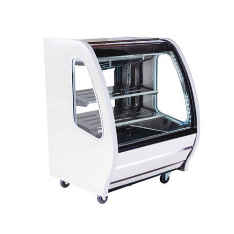 Pro-Kold DDC-40 40″ Curved Glass 1 Door Floor Refrigerated Display Case - VRS Restaurant Equipment & Supply Store