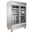 American Chef 54" Two Door Glass Reach-in Freezer F2G-54 - VRS Restaurant Equipment & Supply Store