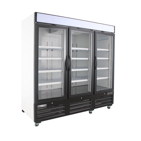 American Chef 81″ Glass Door Merchandiser Freezer R3G-81-WS - VRS Restaurant Equipment & Supply Store
