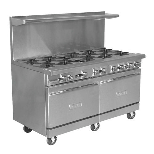 Royal RR-10 60″ Natural Gas Range With 10 Open Burner - VRS Restaurant Equipment & Supply Store