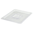 Winco Polycarbonate Food Pan Cover, Slotted - VRS Restaurant Equipment & Supply Store