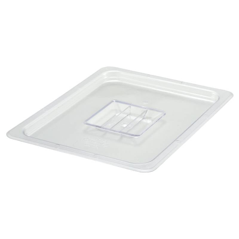 Winco Polycarbonate Food Pan Cover, Slotted - VRS Restaurant Equipment & Supply Store