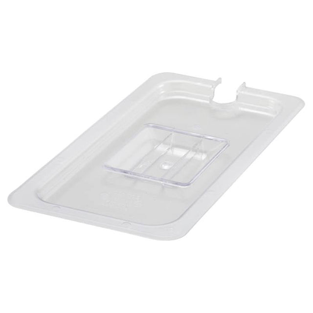 Winco Polycarbonate Food Pan Cover, Slotted - VRS Restaurant Equipment & Supply Store