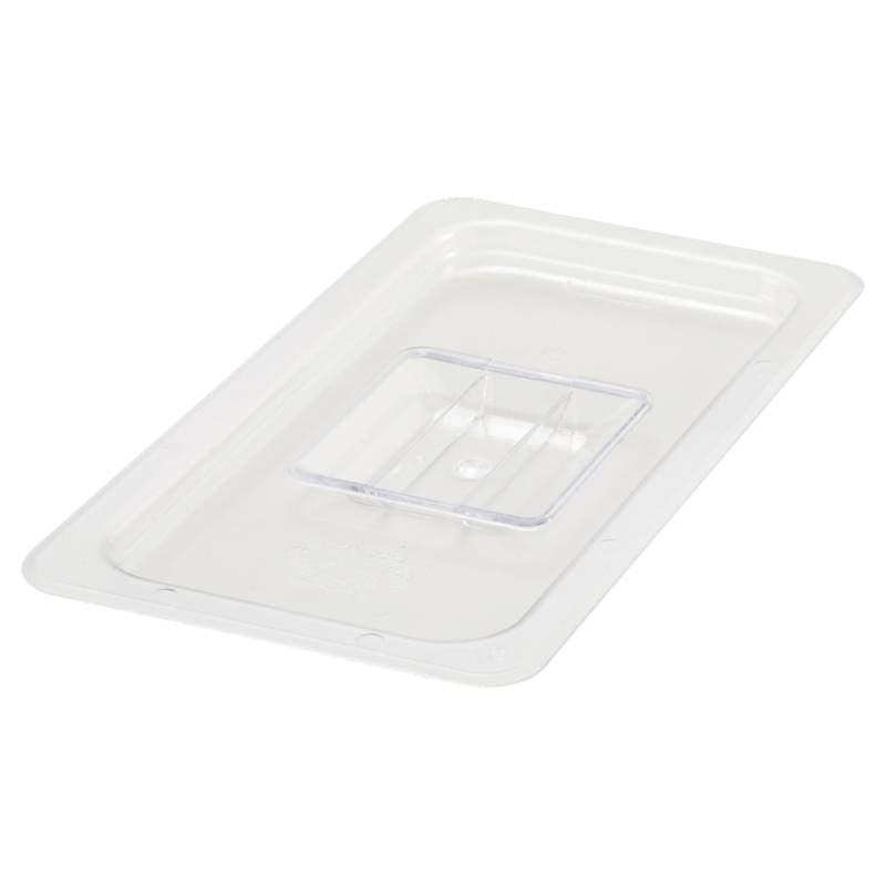 Winco Polycarbonate Food Pan Cover, Slotted - VRS Restaurant Equipment & Supply Store