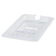 Winco Polycarbonate Food Pan Cover, Slotted - VRS Restaurant Equipment & Supply Store