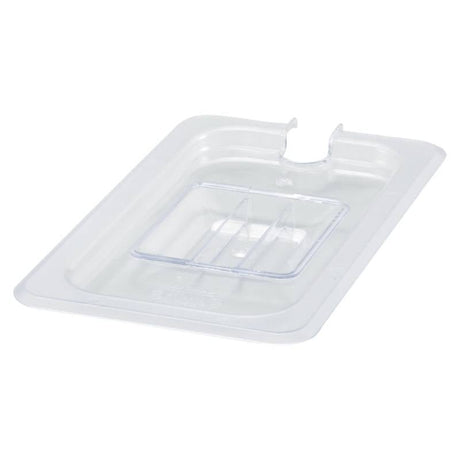 Winco Polycarbonate Food Pan Cover, Slotted - VRS Restaurant Equipment & Supply Store