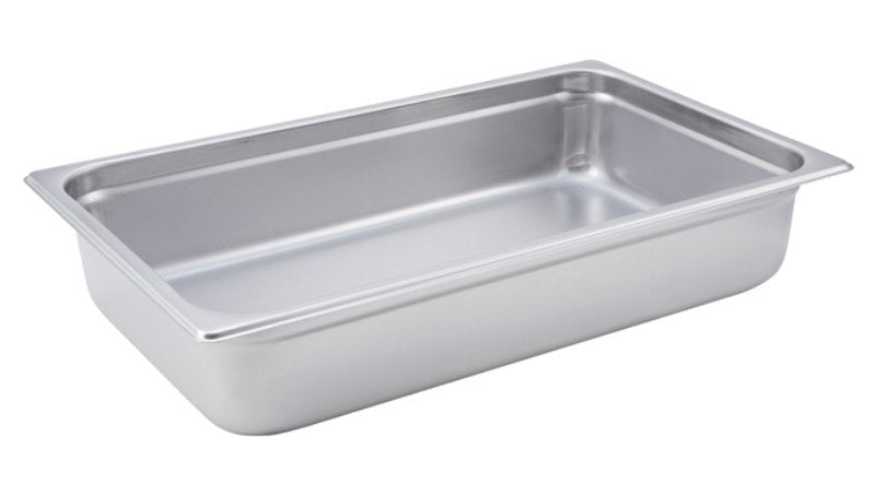 Winco Full Size Stainless Steel Anti-Jam Steam Table Pan - VRS Restaurant Equipment & Supply Store