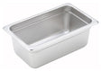 Winco 1/4 Size Stainless Steel Anti-Jam Steam Table Pans - VRS Restaurant Equipment & Supply Store