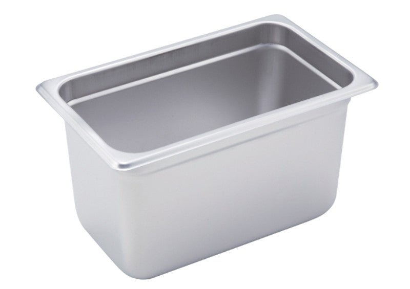 Winco 1/4 Size Stainless Steel Anti-Jam Steam Table Pans - VRS Restaurant Equipment & Supply Store