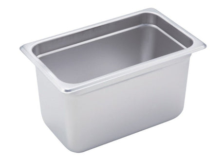 Winco 1/4 Size Stainless Steel Anti-Jam Steam Table Pans - VRS Restaurant Equipment & Supply Store