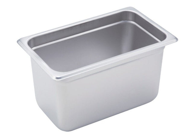 Winco 1/4 Size Stainless Steel Anti-Jam Steam Table Pans - VRS Restaurant Equipment & Supply Store