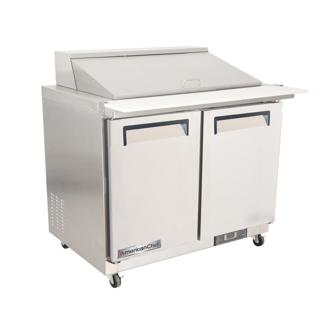 American Chef 36″ Mega Top Preparation Cooler SR2-36M - VRS Restaurant Equipment & Supply Store
