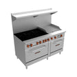 Sierra Gas Range With Griddle - SR-6B-24G-60 - VRS Restaurant Equipment & Supply Store
