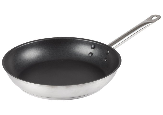 Winco Stainless Steel Fry Pan - VRS Restaurant Equipment & Supply Store