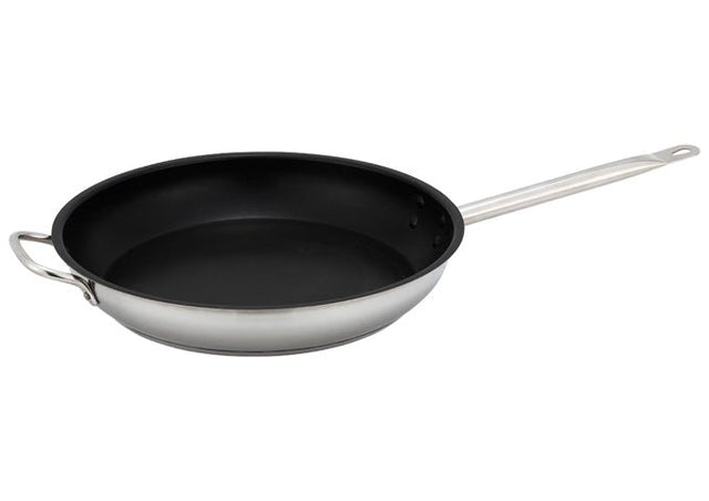 Winco Stainless Steel Fry Pan - VRS Restaurant Equipment & Supply Store