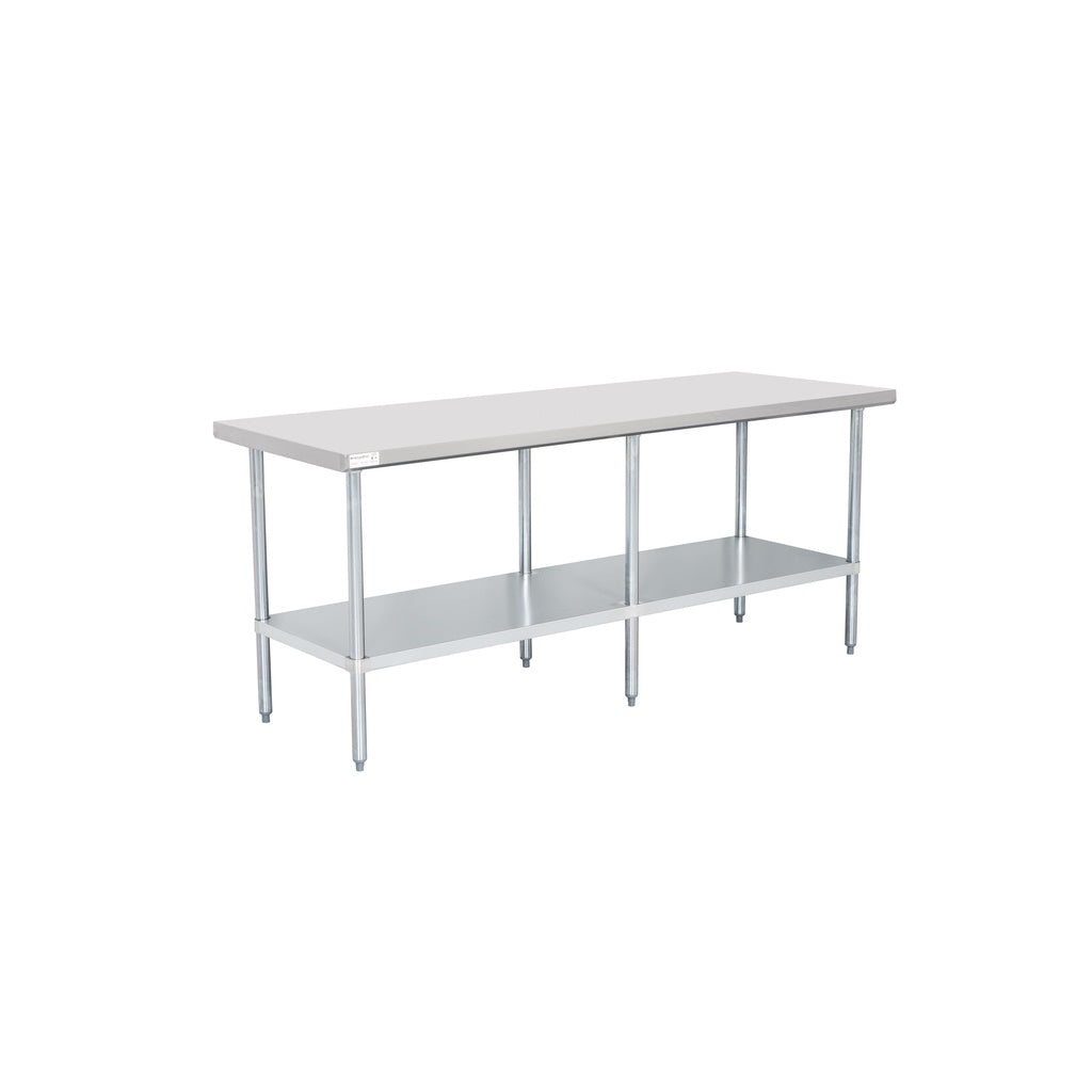 American Chef 30" x 84" 18 Gauge Stainless Steel Work Table - WTS-3084