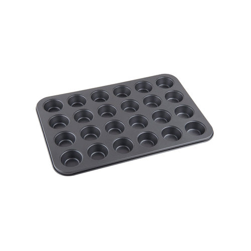 Winco AMF-24MNS 24 Cup Mini Muffin Pan, Non-Stick Carbon Steel - VRS Restaurant Equipment & Supply Store