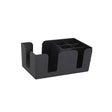 Winco BC-6 6 Compartment Black Plastic Bar Caddy - VRS Restaurant Equipment & Supply Store