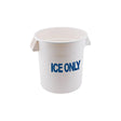 Winco FCW-10ICE 10 Gallon White Polyethylene Ice Only Container - VRS Restaurant Equipment & Supply Store