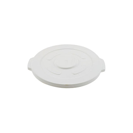 Winco FCW-32L Lid Fits On 32 Gallon White Polypropylene Container - VRS Restaurant Equipment & Supply Store