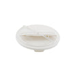 Winco FCW-32RC Rotating Lid Fits On 32 Gallon White Polypropylene Container - VRS Restaurant Equipment & Supply Store
