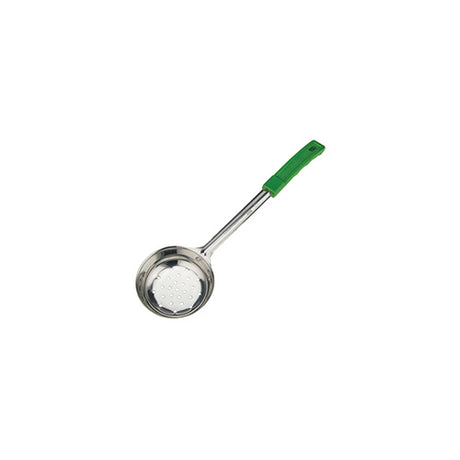 Winco FPPN-6 6 Oz Green Perforated Stainless Steel Portion Controller - VRS Restaurant Equipment & Supply Store