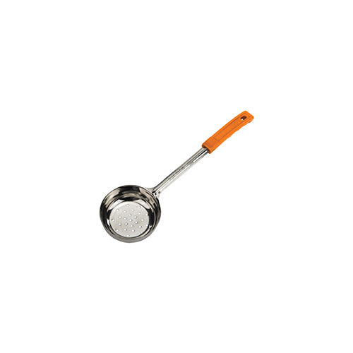 Winco FPPN-8 8 Oz Orange Perforated Stainless Steel Portion Controller - VRS Restaurant Equipment & Supply Store
