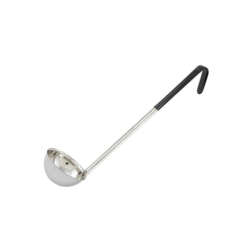 Winco LDC-6 6 Oz Stainless Steel Serving Ladle With Teal Handle - VRS Restaurant Equipment & Supply Store