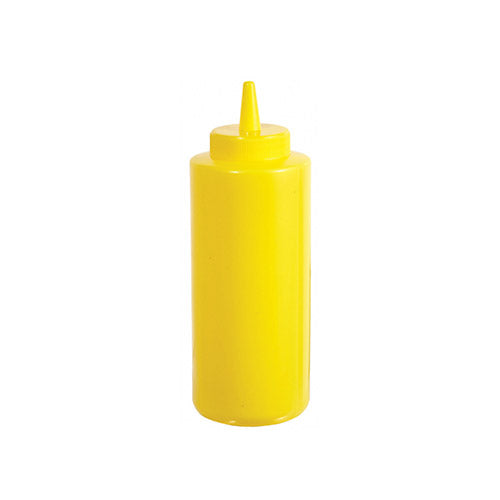 Winco Psb-12Y Regular Yellow Squeeze Bottles 12Oz - Sold By 6/Pack - VRS Restaurant Equipment & Supply Store