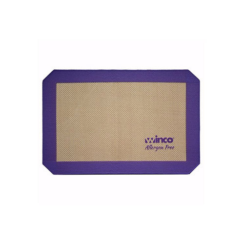 Winco SBS-16PP 1/2 Size Allergen Free Purple Silicone Baking Mat - VRS Restaurant Equipment & Supply Store