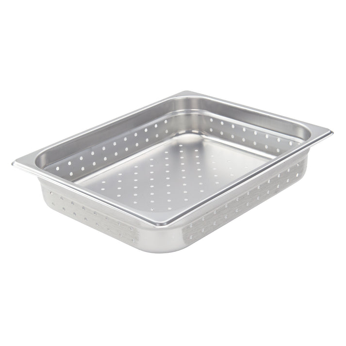 American Chef SP-202PF Steam Table Pan – Half Size, Perforated, 2" Deep, 18/8 Stainless Steel, NSF
